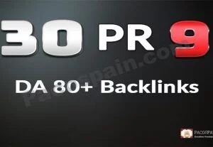 Boost Rankings with 30 Pr9 DA 80+ Authority Backlinks