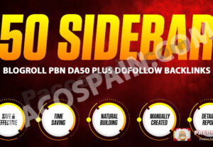 270363Sidebar Blogroll DA50+ Dofollow PBN Backlinks